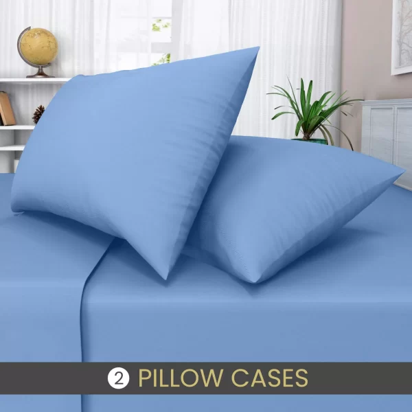 mid blue pillow cases