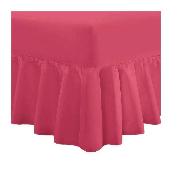 fuchsia fitted valance sheets