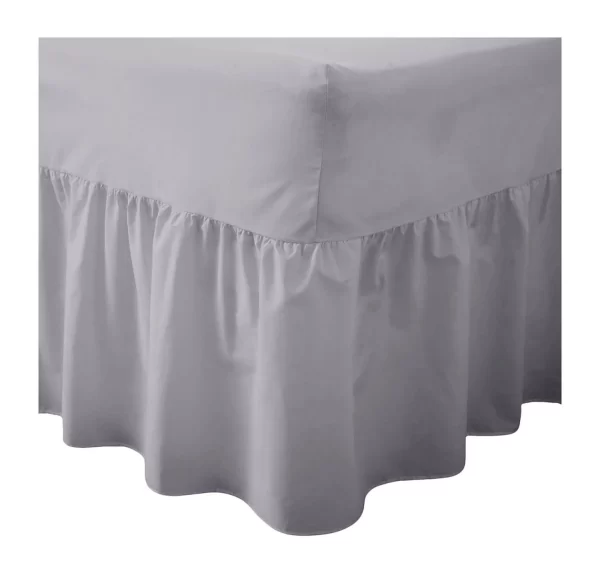 grey fitted valance sheets