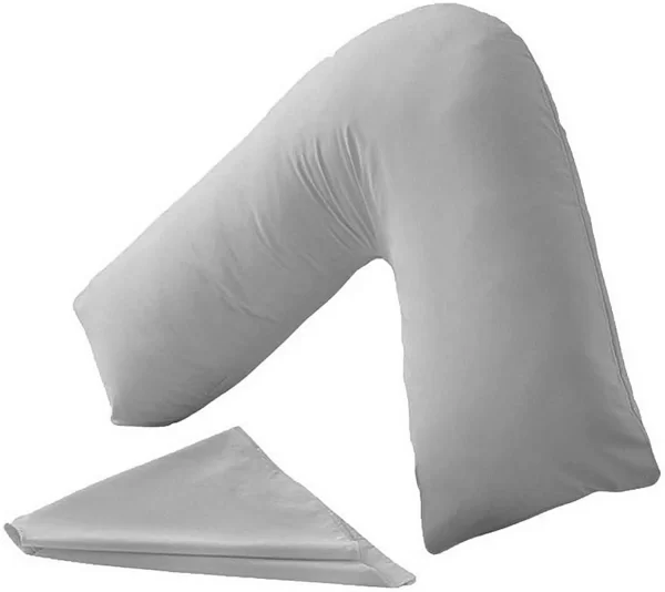 grey v pillow case