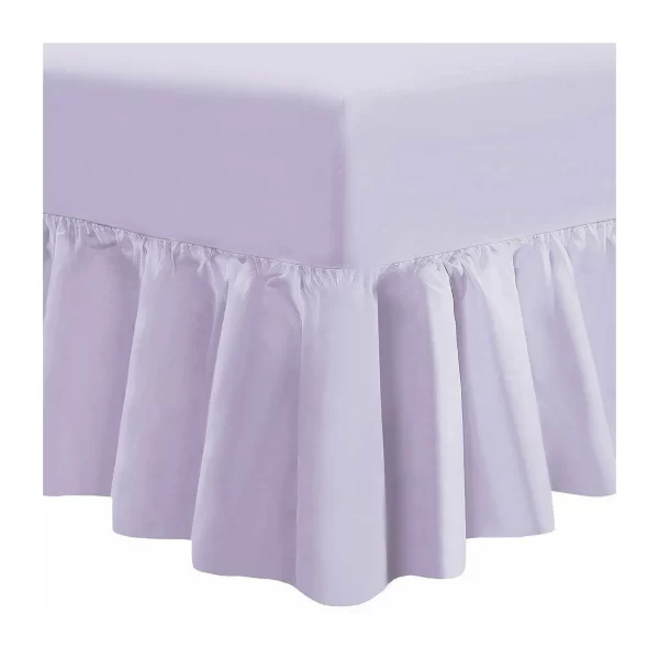 lilac fitted valance sheets