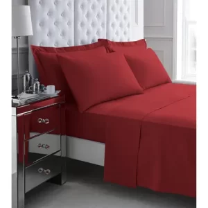 red oxford pillow cases