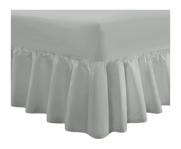 silver fitted valance sheets