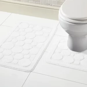 cali bath mat set white