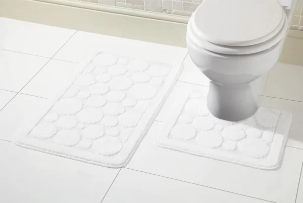 cali bath mat set white